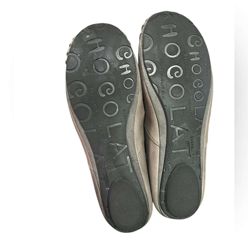 CHOCOLAT BLU Leather Cam Flat in Gray Size 9.5 - Picture 4 of 7